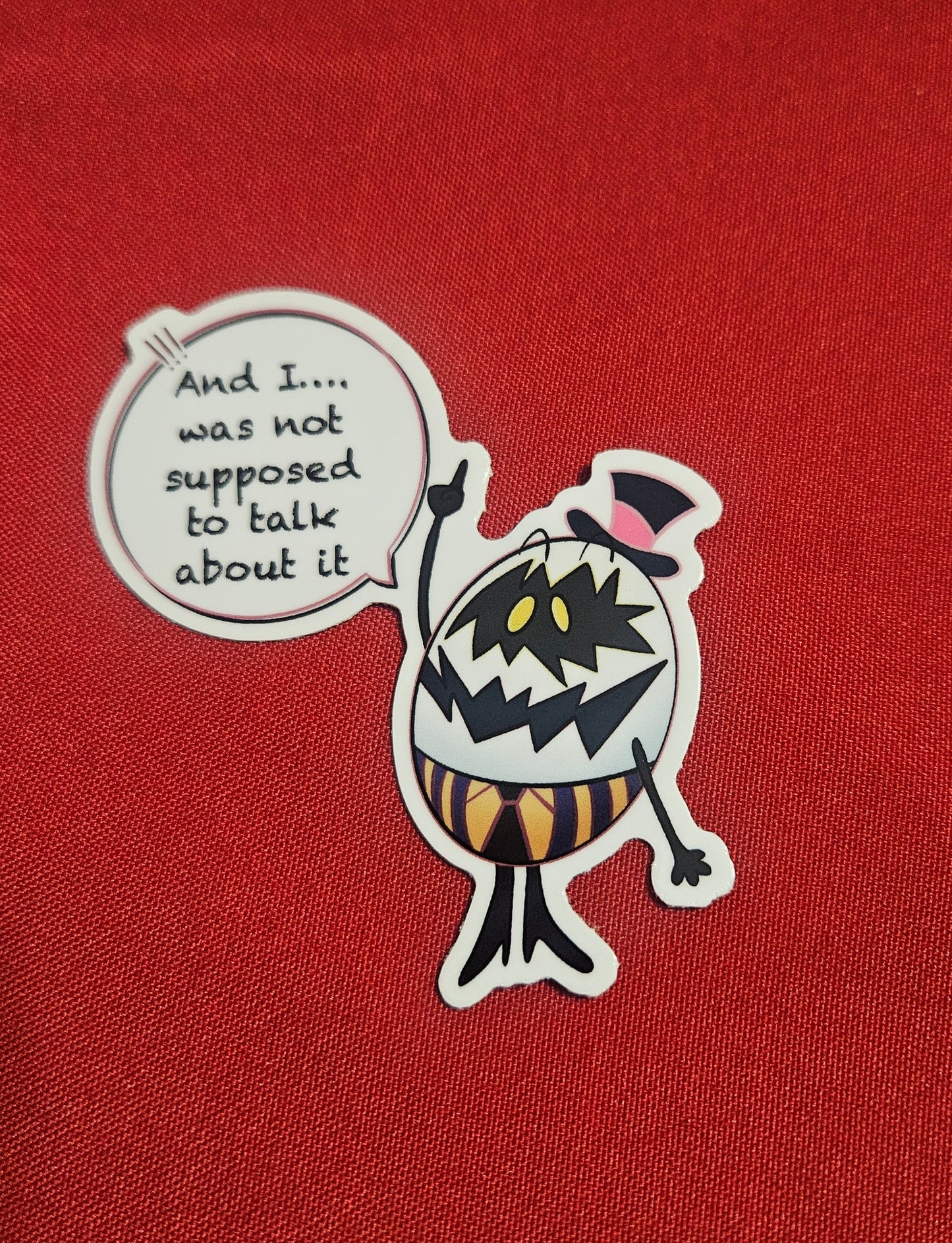 Hazbin hotel egg boy 6 sticker set