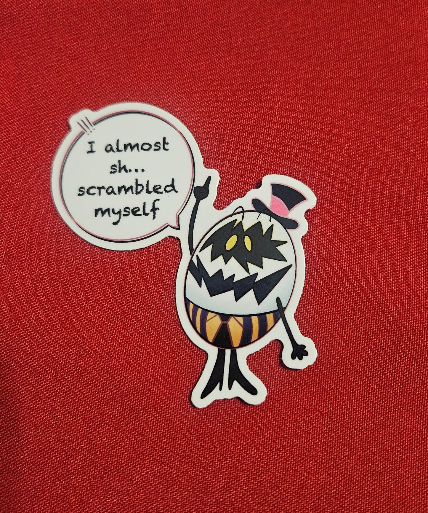Hazbin hotel egg boy 6 sticker set