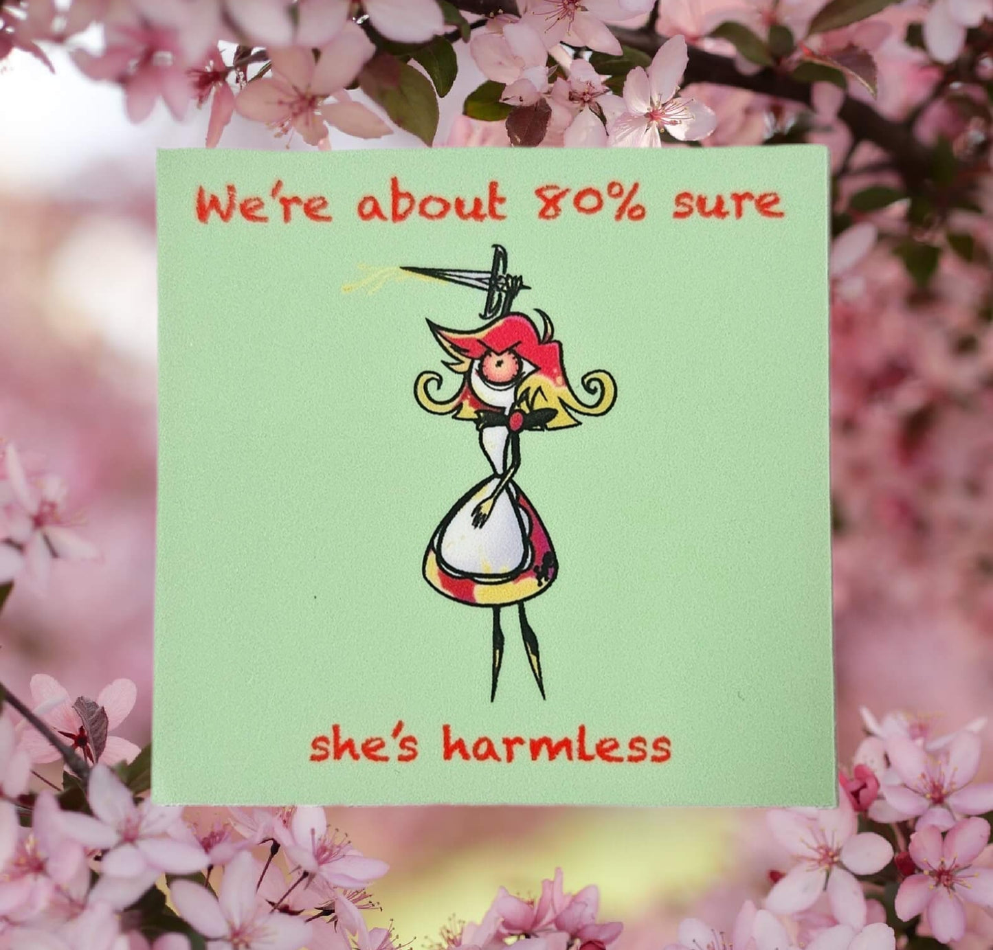 80% harmless niffty sticker