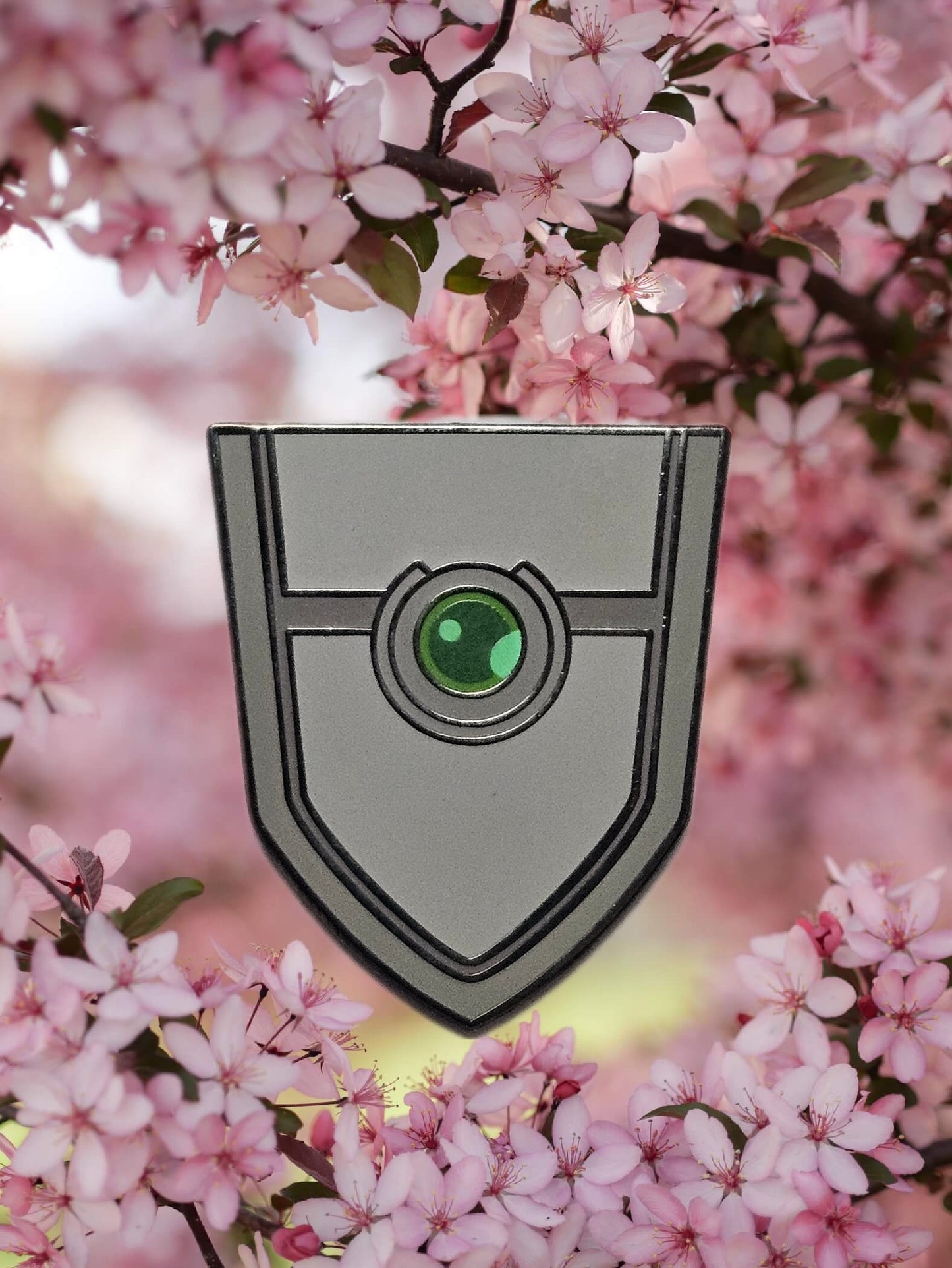 Legendary shield enamel pin