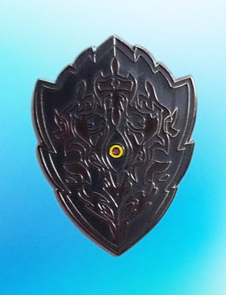 Curse shield enamel pin