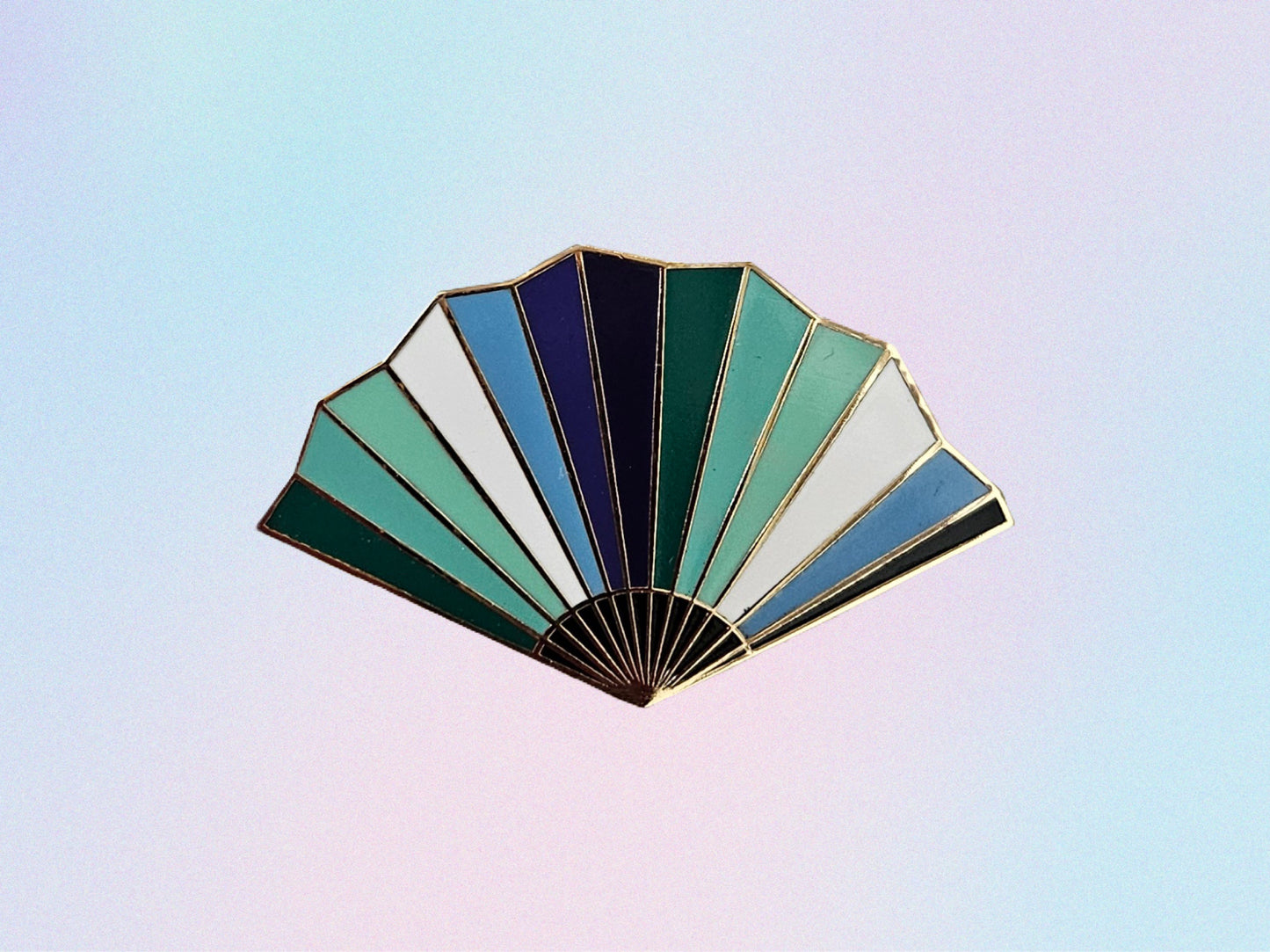 Gay pride MLM fan filler pin