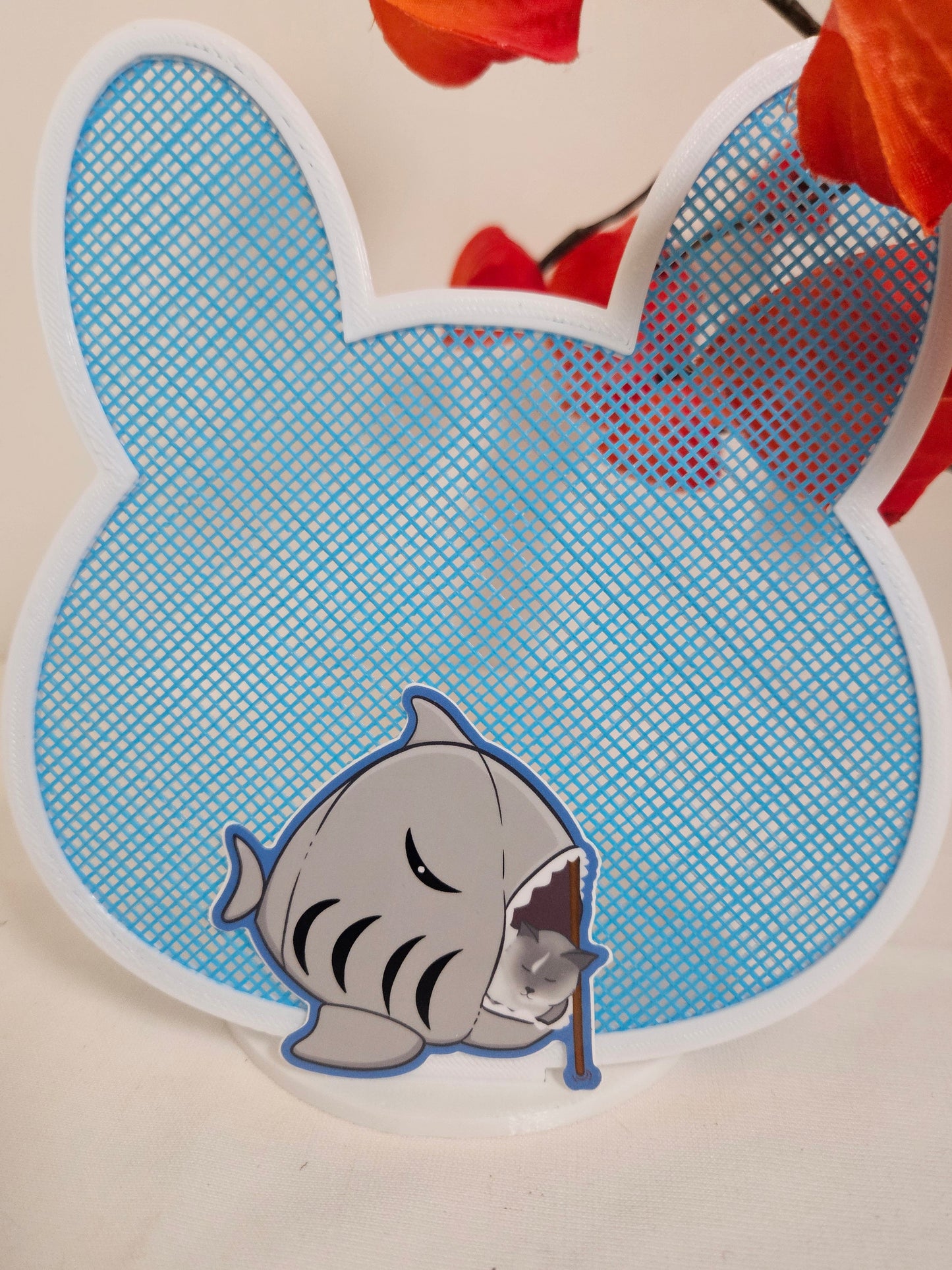 Shark cat nap sticker