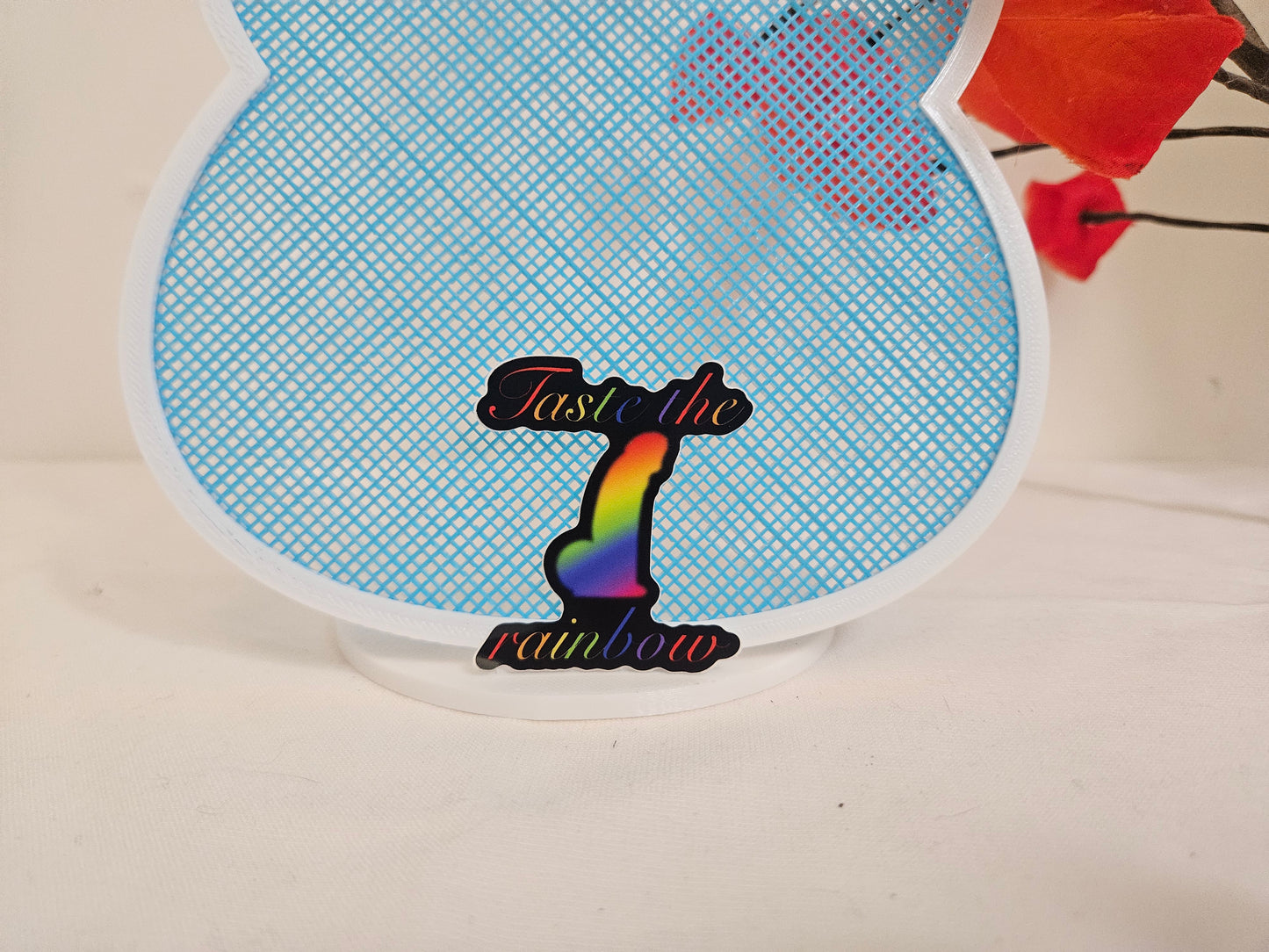 Taste the rainbow adult sticker
