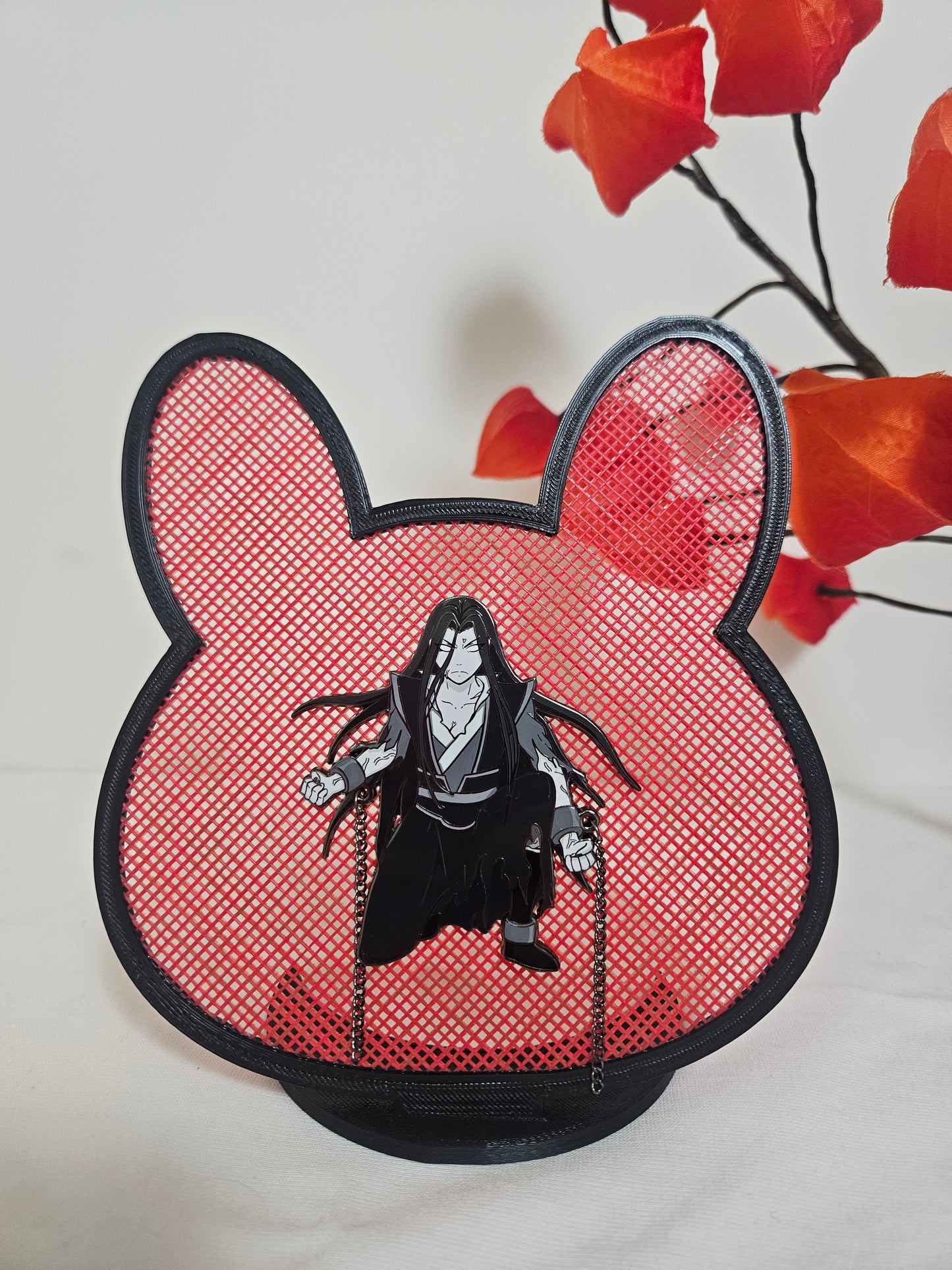 Wen Ning enamel pin w/moving chains