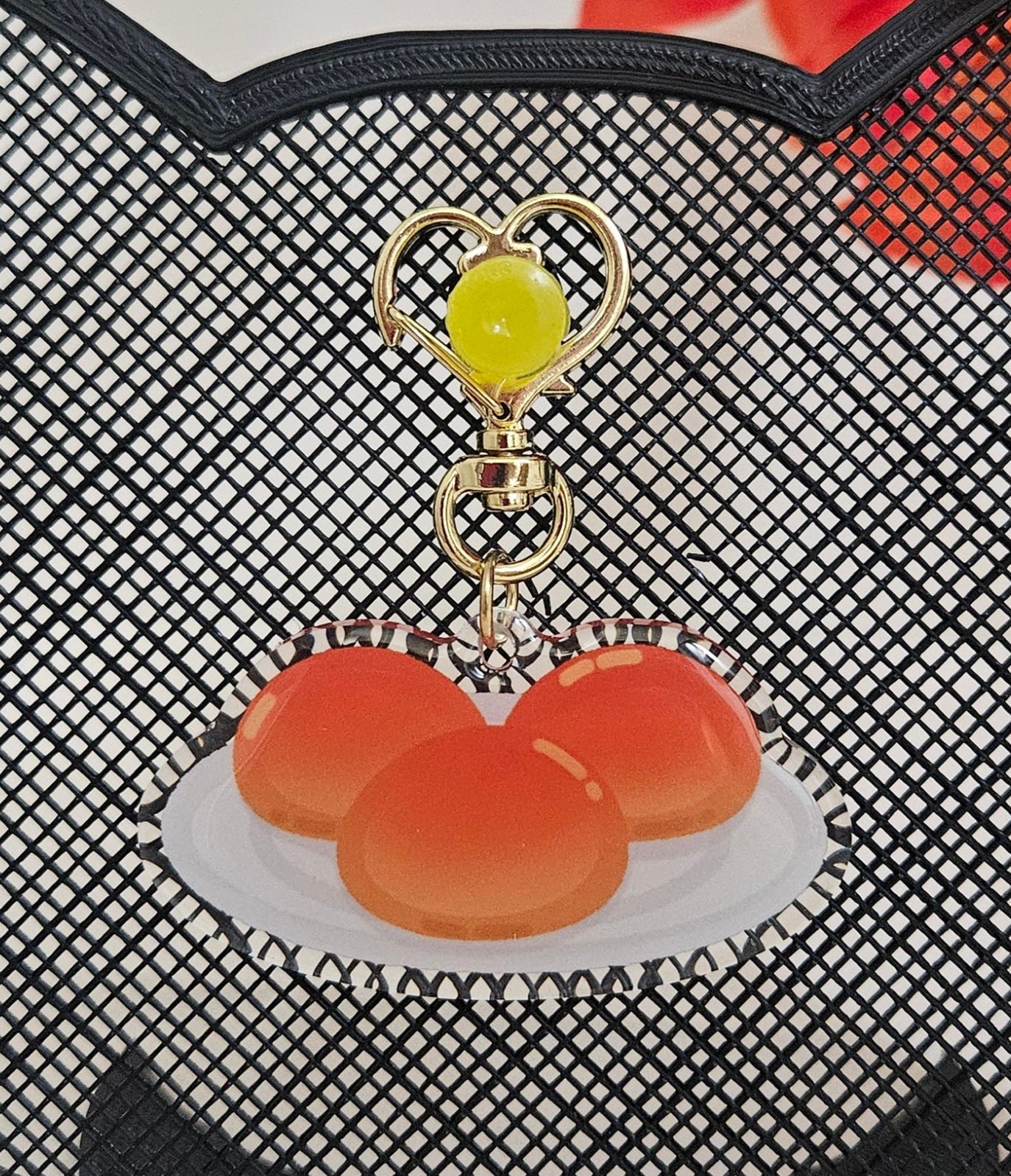 Dim sum char siu bao keychain