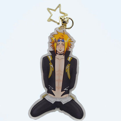 2 sided Denki Kaminari acrylic earphone wrap charm