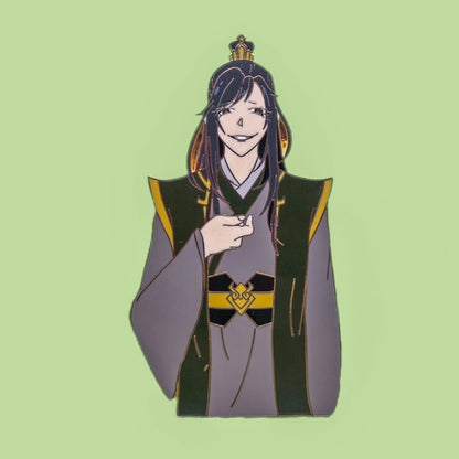 Nie Huaisang enamel pin w/ magnet and og fan attachment