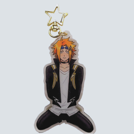 2 sided Denki Kaminari acrylic earphone wrap charm