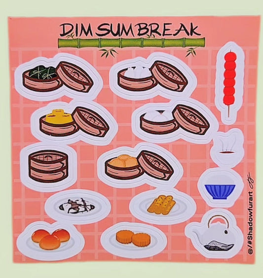 Dim Sum Break sticker sheet