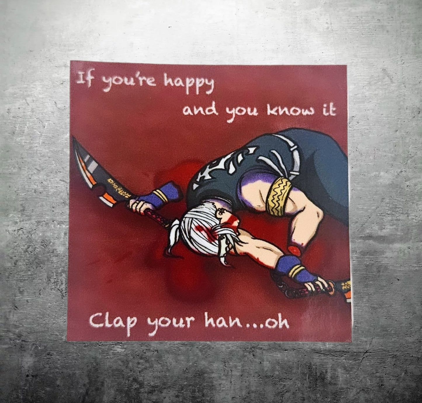 Tengen clap your hands sticker