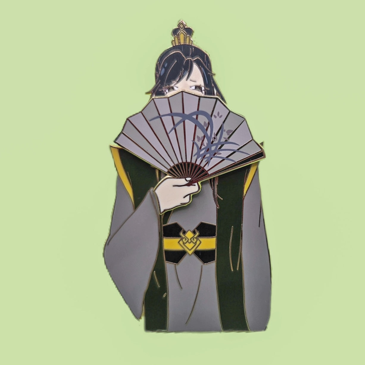 Nie Huaisang enamel pin w/ magnet and og fan attachment