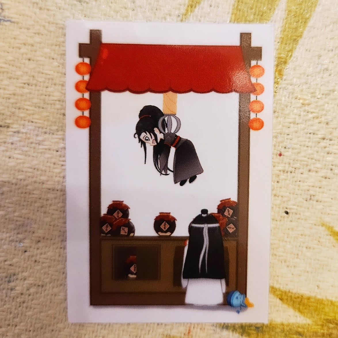 Emperor smile Wangxian grab claw clear sticker