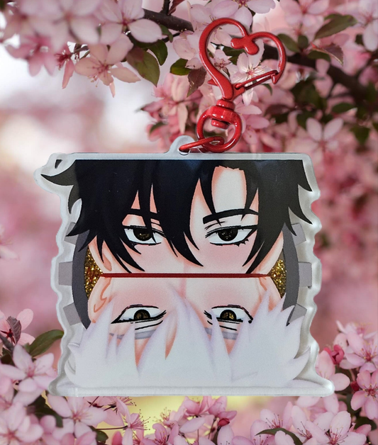 Link click ShiGuang glitter keychain