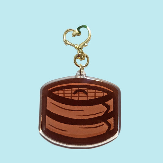 Dim sum steamer acrylic keychain