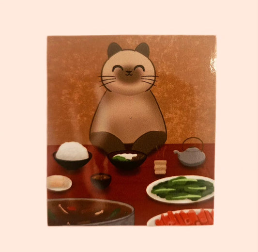 Hot pot cat sticker
