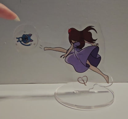 Erza and happy spinning acrylic stand