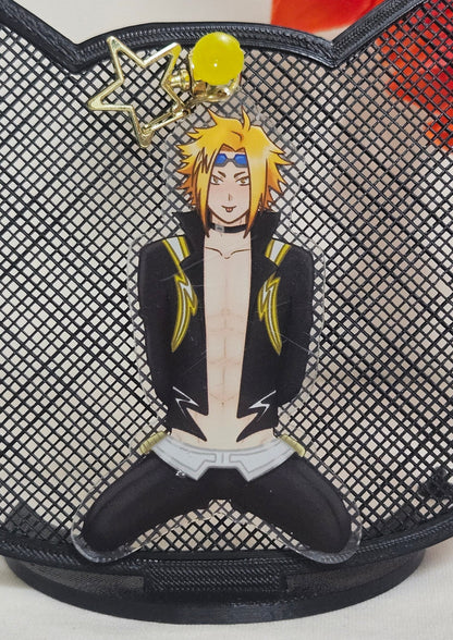 2 sided Denki Kaminari acrylic earphone wrap charm