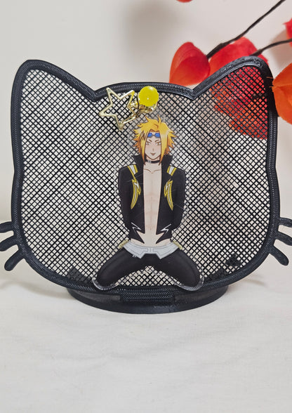 2 sided Denki Kaminari acrylic earphone wrap charm