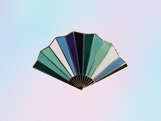 Gay pride MLM fan filler pin