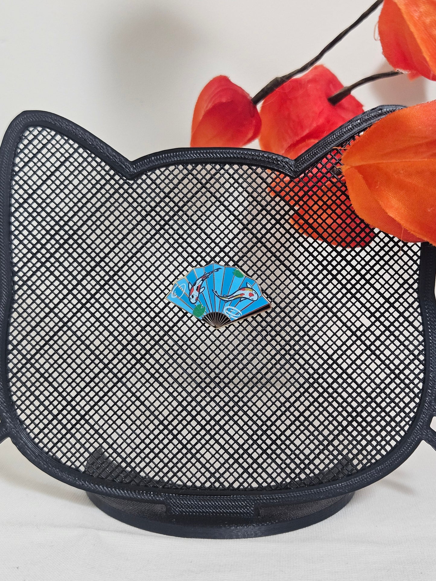 Koi Fish Fan Filler Pin