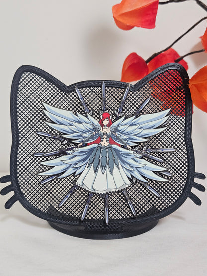 Erza heavens wheel armor spinning enamel pin