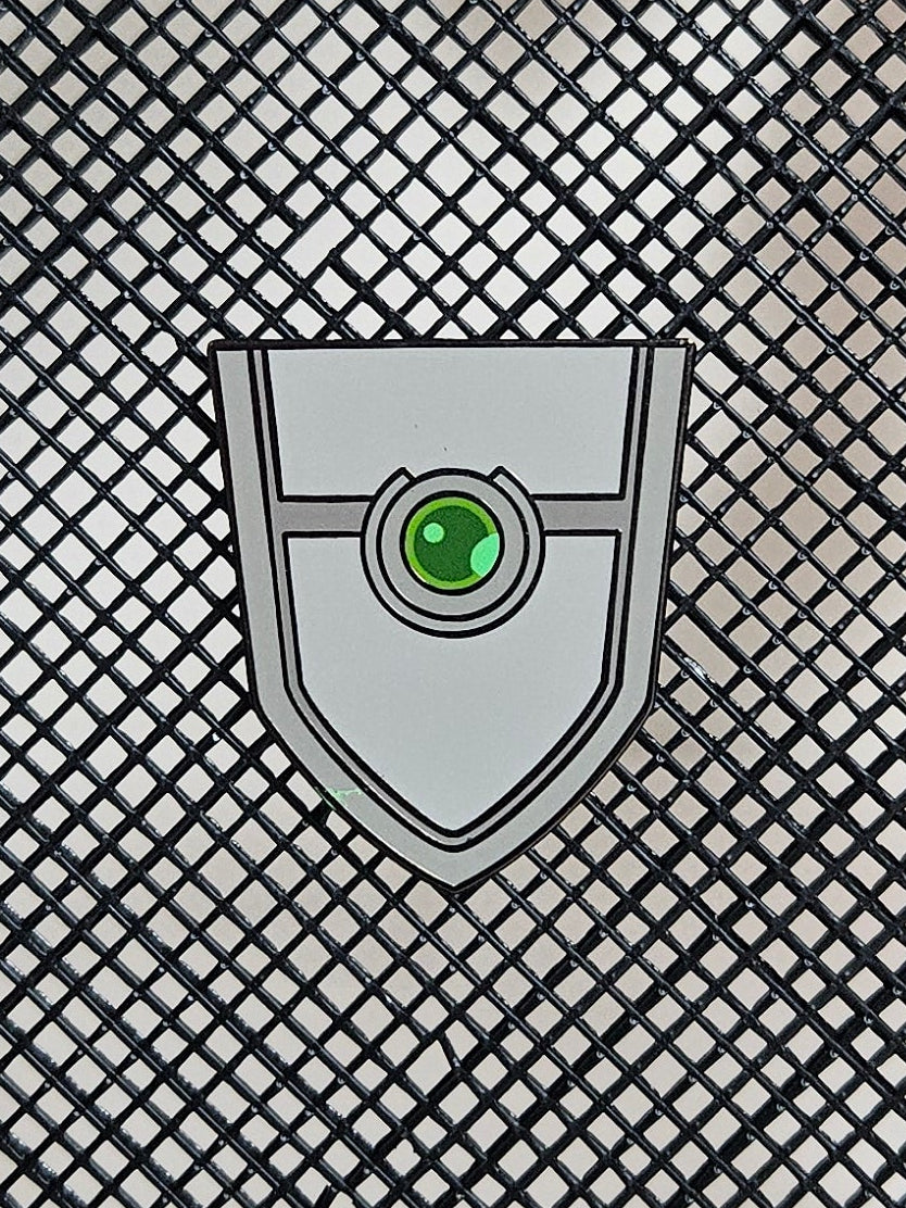 Legendary shield enamel pin