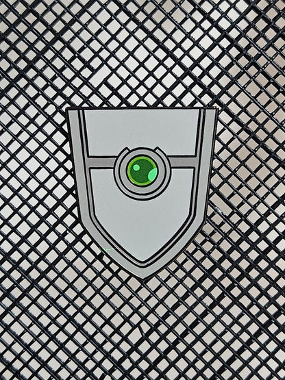Legendary shield enamel pin