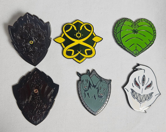 Naofumi Iwatani enamel pin swappable magnetic shields p4p