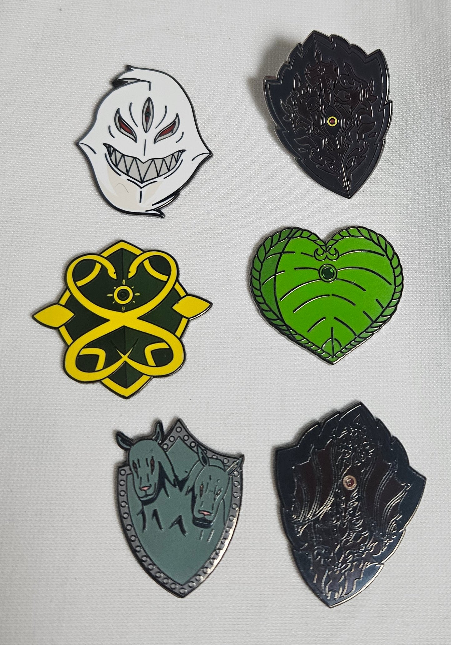 Naofumi Iwatani enamel pin swappable magnetic shields p4p