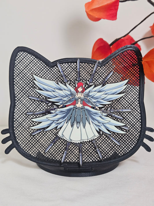 Erza heavens wheel armor spinning enamel pin