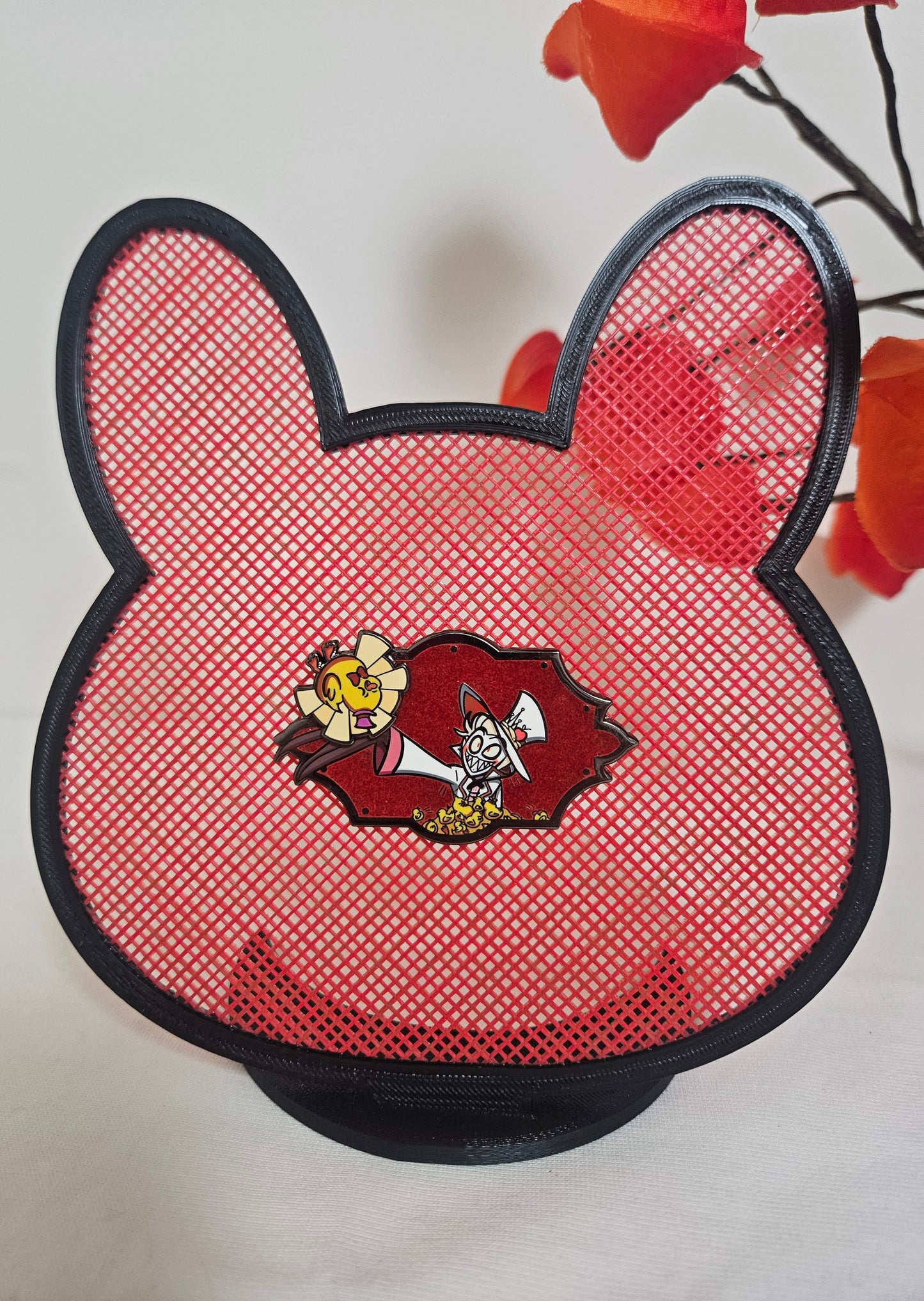 Lucifer morningstar spinning duck enamel pin