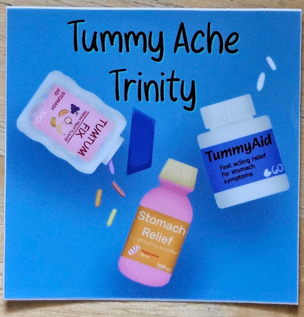 Tummy Ache Trinity sticker