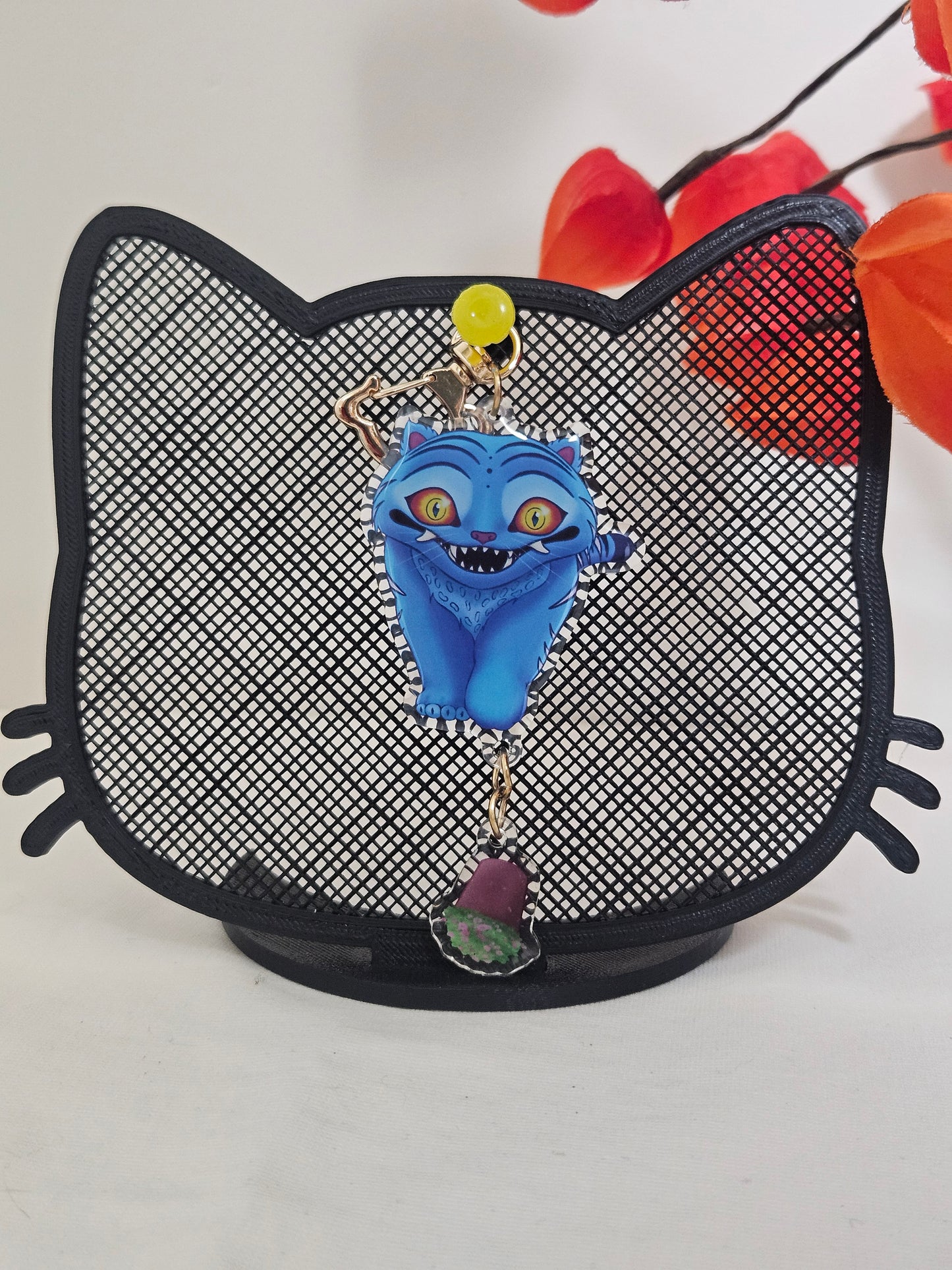 Derpy pot 2 piece acrylic dangle keychain