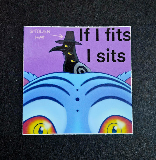 If i fits I sits sussie/sussy sticker