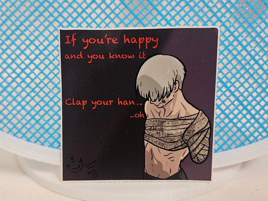 Inumaki clap your hands sticker