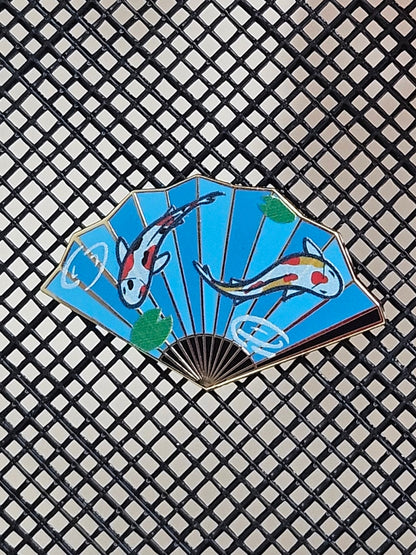 Koi Fish Fan Filler Pin