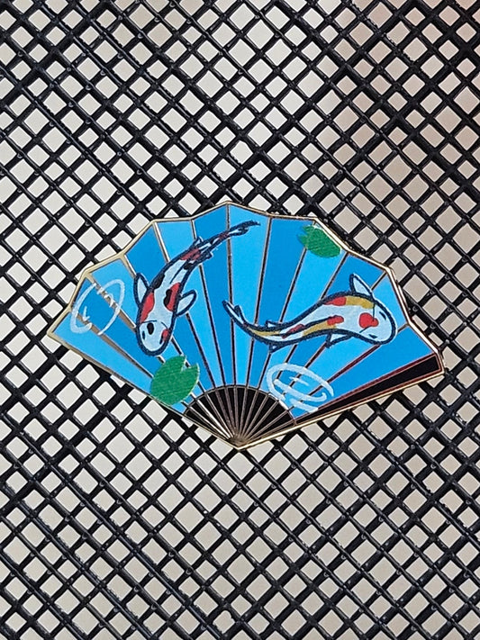 Koi Fish Fan Filler Pin