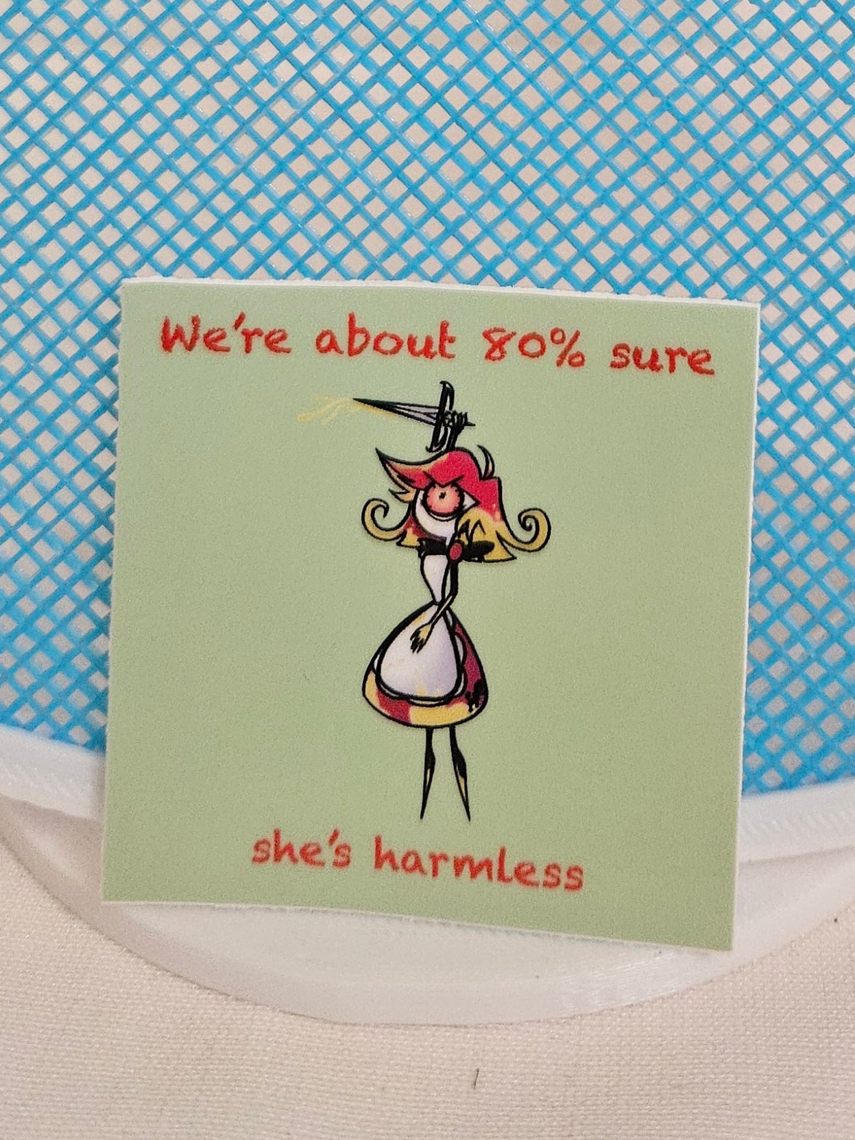80% harmless niffty sticker