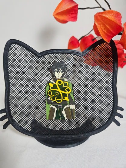 Naofumi Iwatani enamel pin swappable magnetic shields p4p
