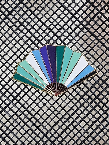 Gay pride MLM fan filler pin