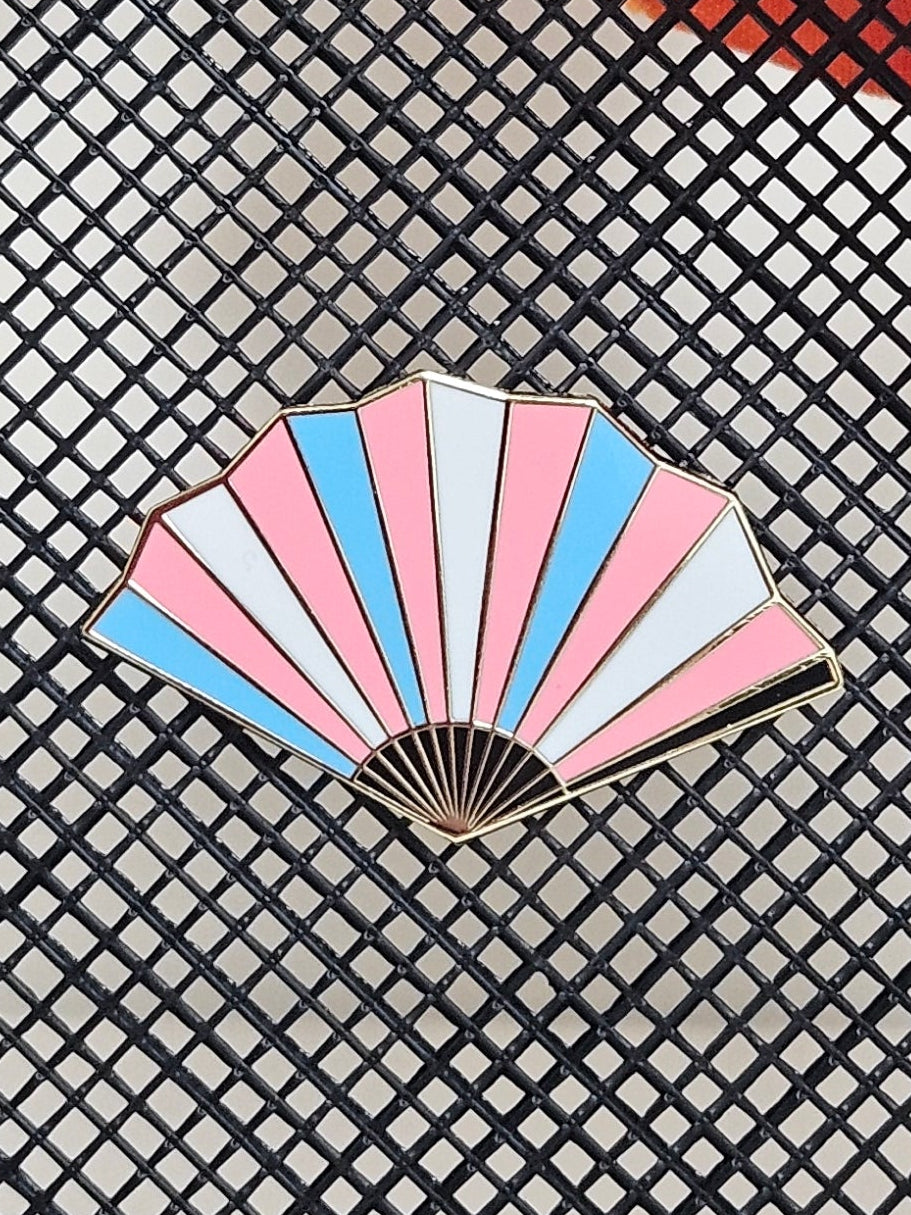 Transgender Pride Fan Filler Pin