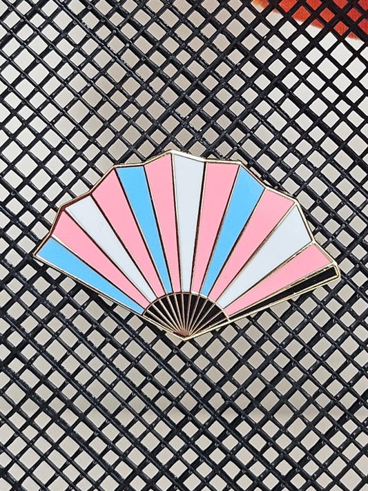 Transgender Pride Fan Filler Pin
