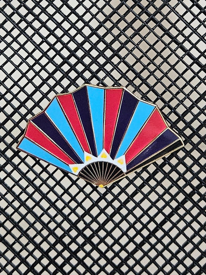 Polyamory Pride Fan Filler Pin
