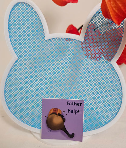 Father help stuck cat sticker