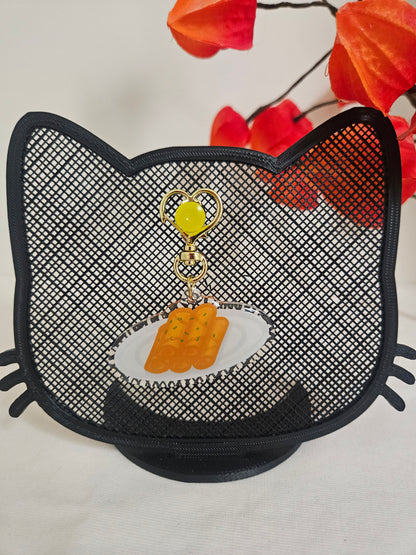 Dim sum shrimp spring roll keychain