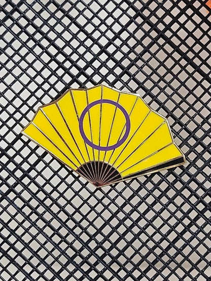 Intersex Pride Fan Filler Pin