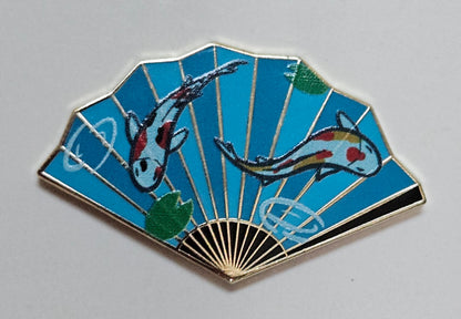 Koi Fish Fan Filler Pin