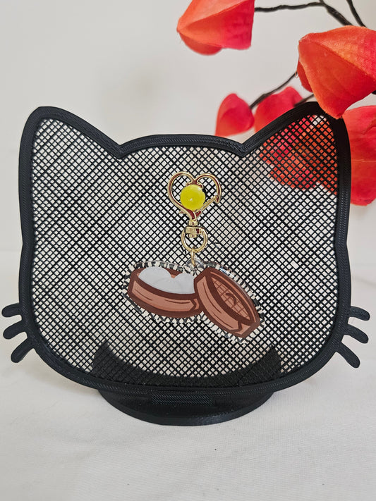 Dim sum steamed bun keychain