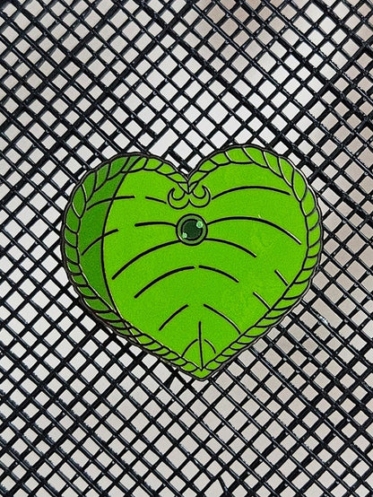 Leaf shield enamel pin